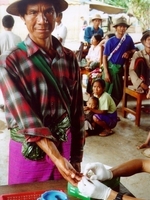 Malaria patient at Mawker-Thai clinic