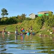 Extensive water contact and risk of schistosomiasis transmission in Lake Victoria