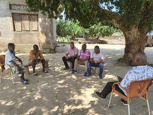 Men talking