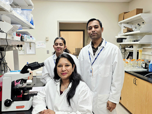 Dr. Sharan with her team
