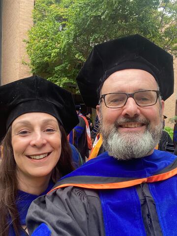 Kathrin's PhD graduation ceremony at the Holy Auditorium - UT Health San Antonio
