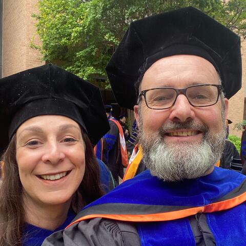 Kathrin's PhD graduation ceremony at the Holy Auditorium - UT Health San Antonio