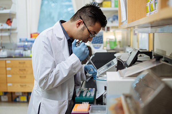 Lab Member working